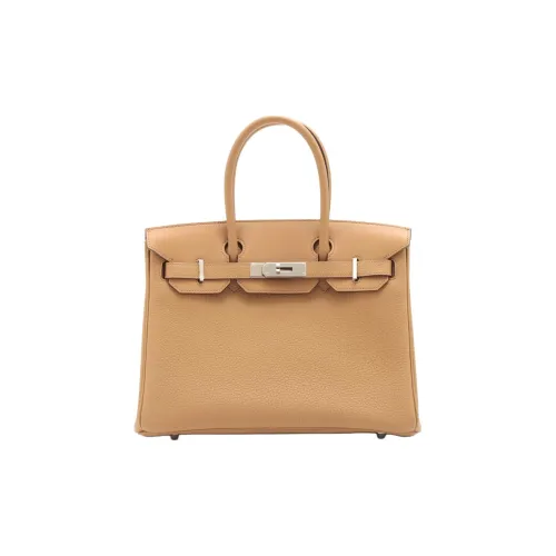 HERMES Birkin Togo Calfskin With Swift Calfskin Birkin Bag Handbags Women's Cookie