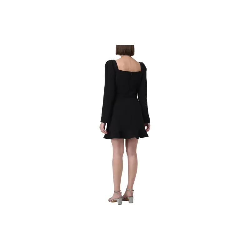 Self portrait Bow Detailed Long Sleeved Mini Dress-2