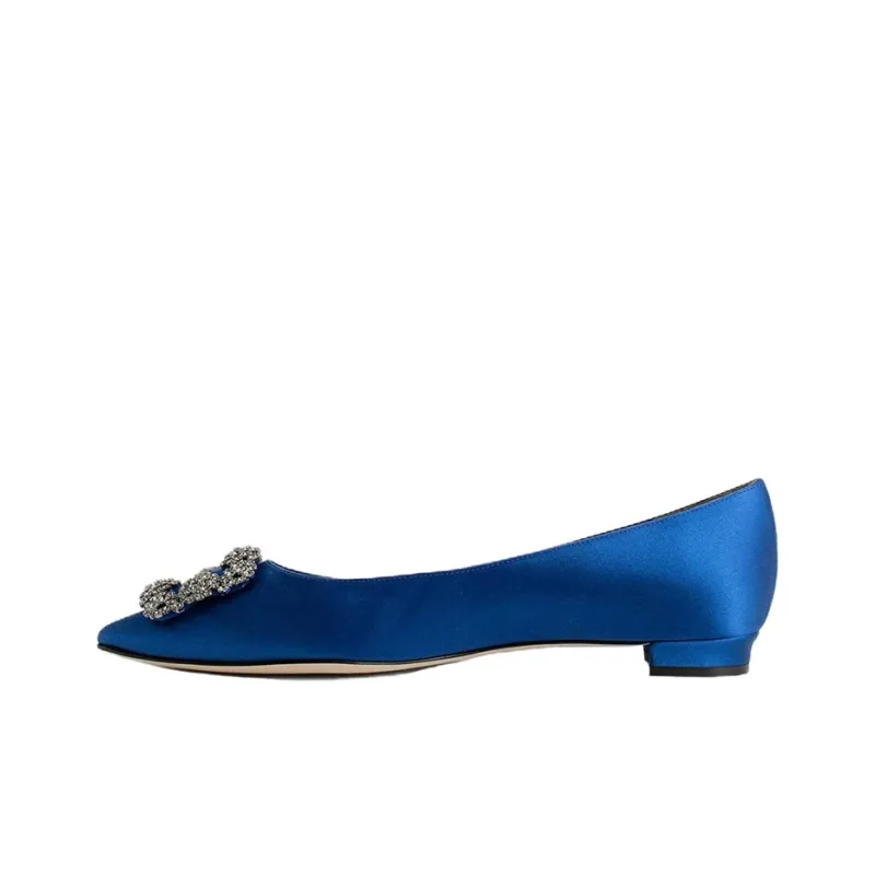 MANOLO BLAHNIK Hangisi Heeled Ballerina Shoes-0