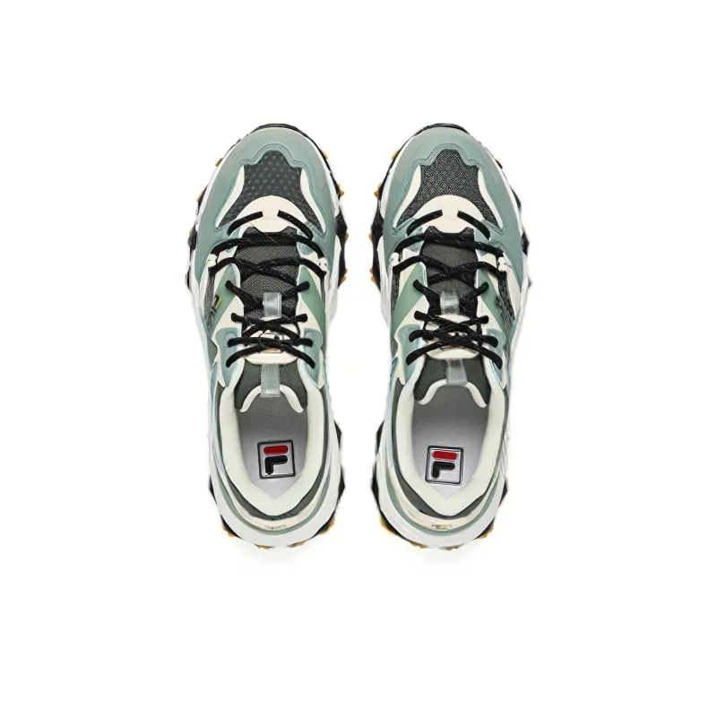 FILA Oakmont 2 2 Euro Man 2 Cushioning Anti-Slip And Wear-Resistant Low-Top Casual Shoes Men's Green Ecru-2