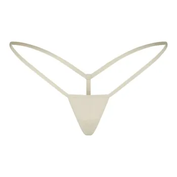 SKIMS FITS EVERYBODY MICRO THONG Underpants Women's 1 Pack TALC/Talc