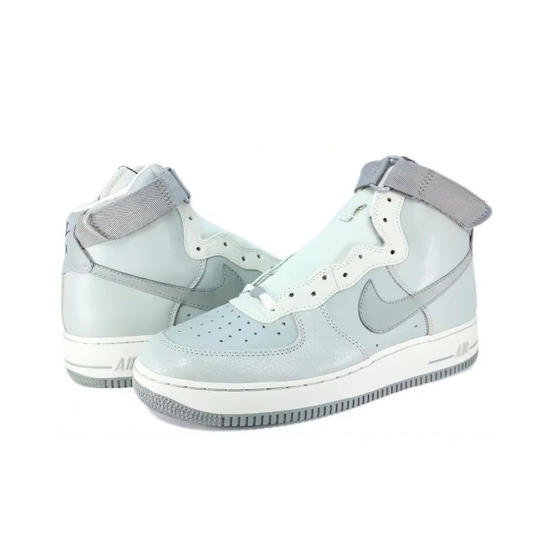 Nike Air Force 1 Gray One Cushioning, Wear Resistant High Top Skateboard Shoes Unisex Medium Gray-2