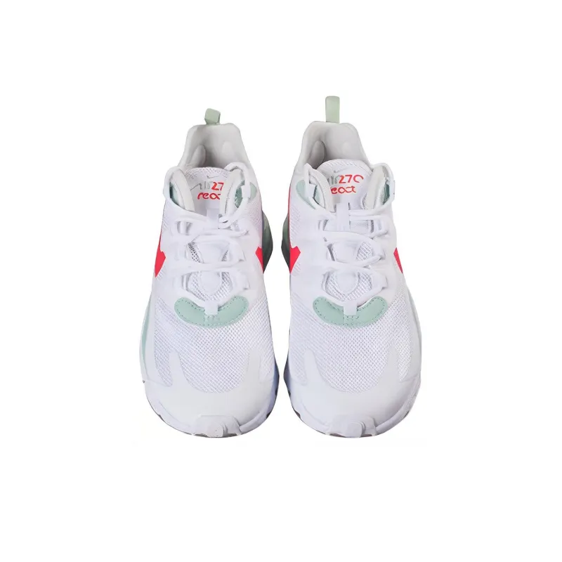 Nike Air Max 270 React White Pistachio Crimson Women's-2