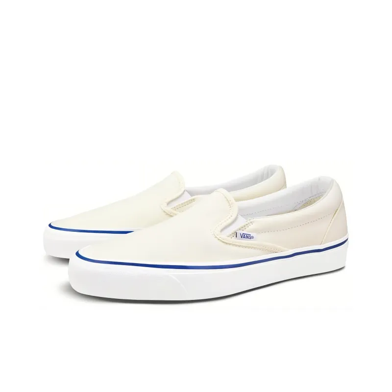 Vans Vault Og Classic Slip On Lx Canvas Classic White Blue-1