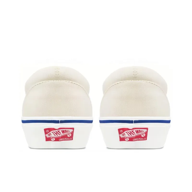 Vans Vault Og Classic Slip On Lx Canvas Classic White Blue-4