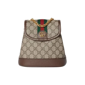 GUCCI Ophidia GG Supreme Canvas Backpack Mini Women's Ebony & Beige