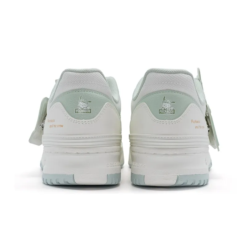 XTEP Skateboard Shoes Men Low Top Sail White/Creamy Green-3
