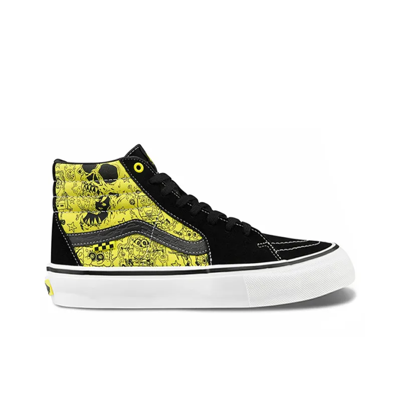 Vans Mike Gigliotti X SpongeBob SquarePants X Skate Sk8 Hi 'Black Yellow'-1
