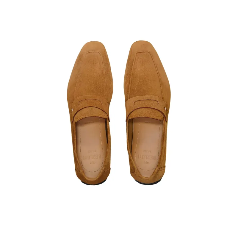 BERLUTI Scritto Camoscio Loafers Men's Brown-3