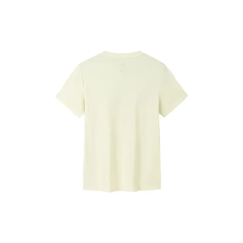 Anta Variety Training Collection Regular T Shirt Women's Gardenia Yellow-1