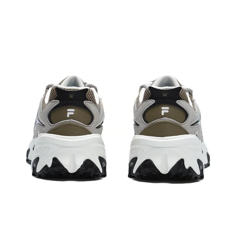 FILA FUSION Ancerus Plus One eyed Shoe Anti Slip Wear Resistant Low Top Chunky Sneakers Men's Dove Gray-2
