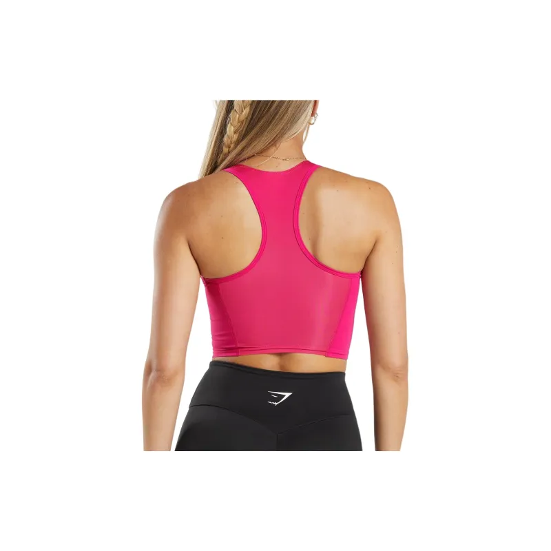 GYMSHARK CROP MESH TANK Sport Vests Women's Magenta-1