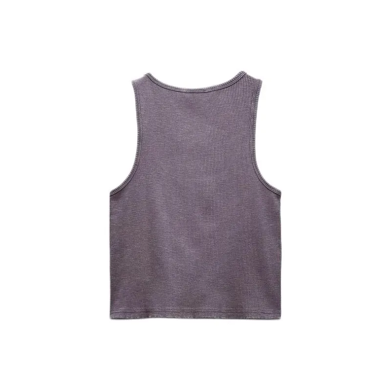 ZARA Tank Tops Women's Dark Purple-1