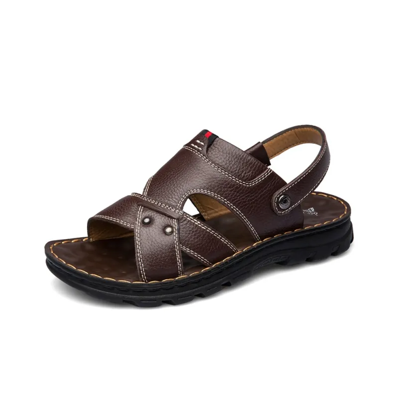 MEXICAN Beach Sandals Men Black, Brown-4