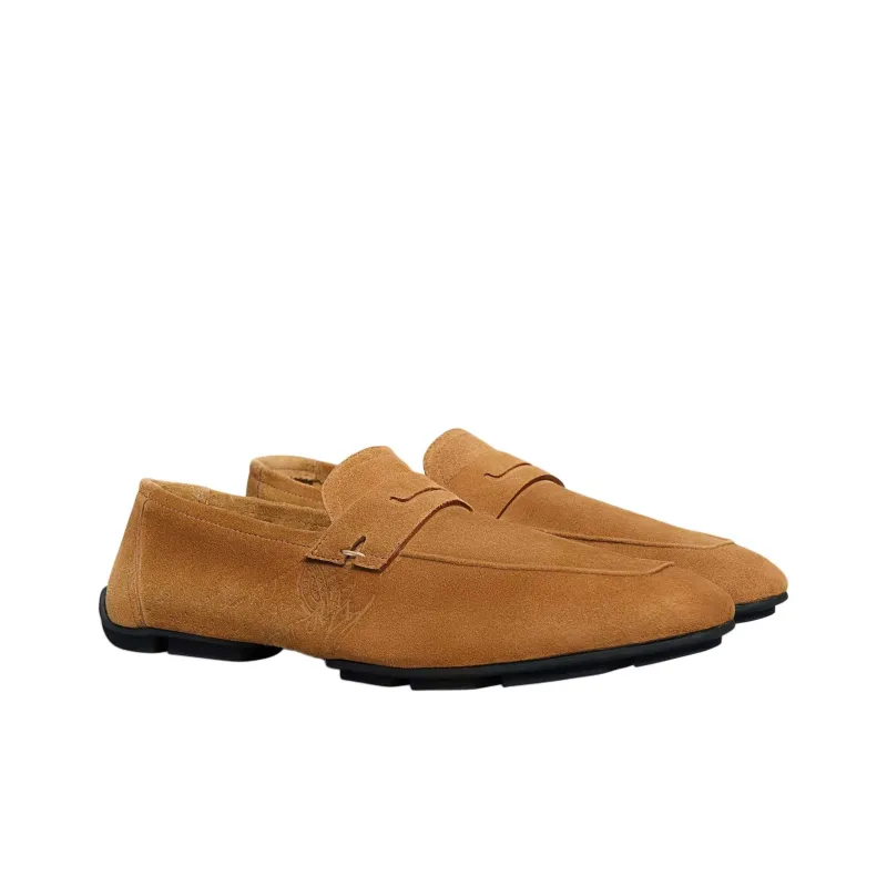 BERLUTI Scritto Camoscio Loafers Men's Brown-2