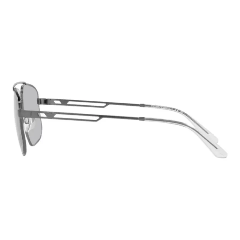 EMPORIO ARMANI Metal Aviator Sunglasses Men's Gray-2