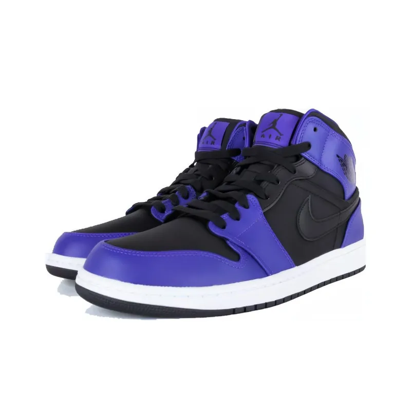 Jordan 1 Mid Black Dark Concord 2014-2
