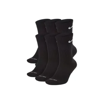 Nike Everyday Plus Cushioned Crew Socks 6 Pairs Black