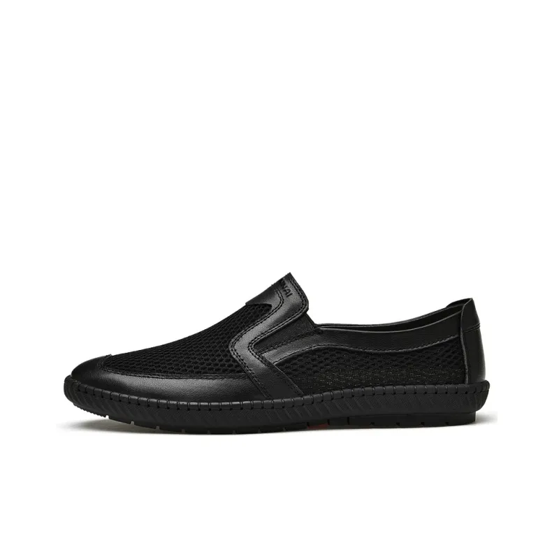 Wen Nai Casual Shoes Men's Black-0