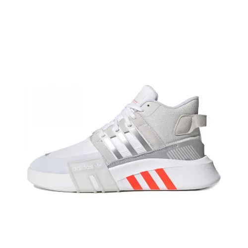 Adidas Originals Eqt Bask Adv V2 Casual Shoes Women's Mid-Top White/Gray/Silver