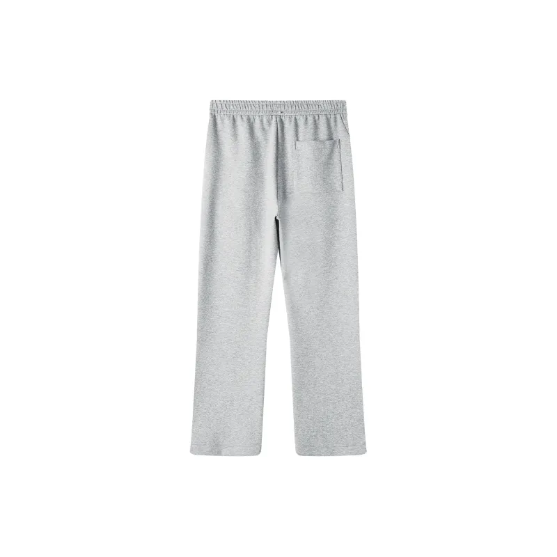 A.B.X Full Elastic Drawstring Waist Single Pleat Side Seam Front Walking Casual Sweatpants Pants Unisex-1