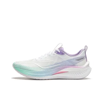 LiNing Red Hare 7 Pro Cushioned Slip Resistant Lightweight Low Top Running Shoes Men's White Purple