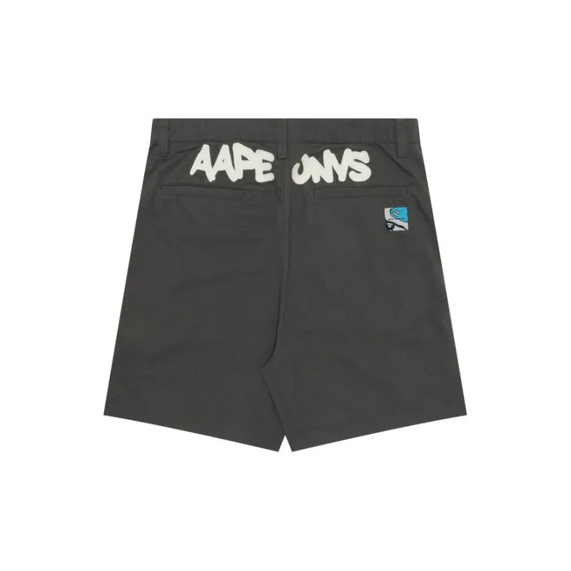 Aape Ogo appliqué Cotton Chino Shorts-4