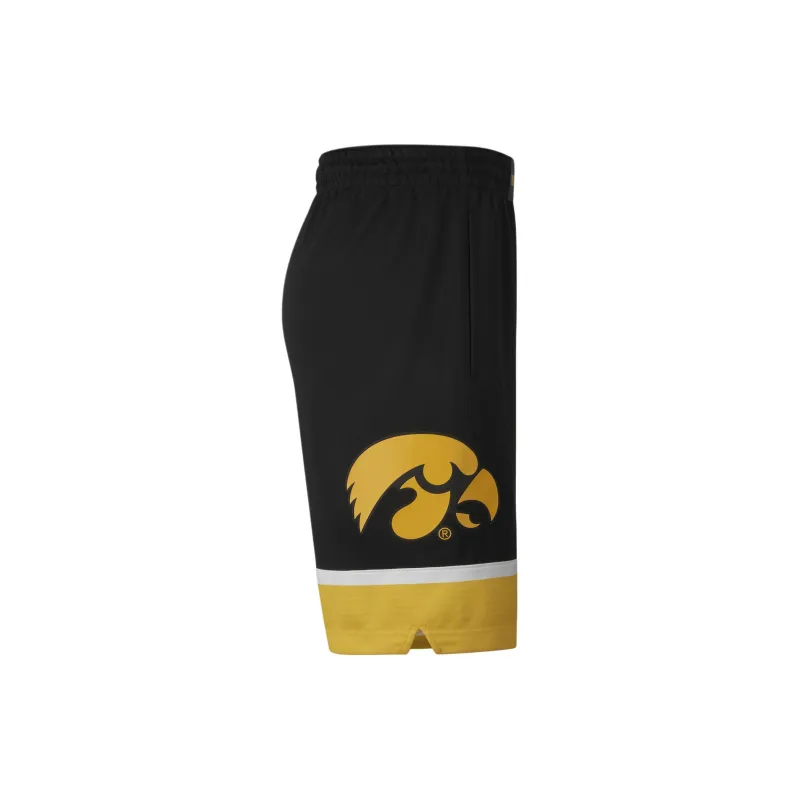 Nike College Dri-FIT Iowa Basketball Shorts Men's Black/University Gold-3