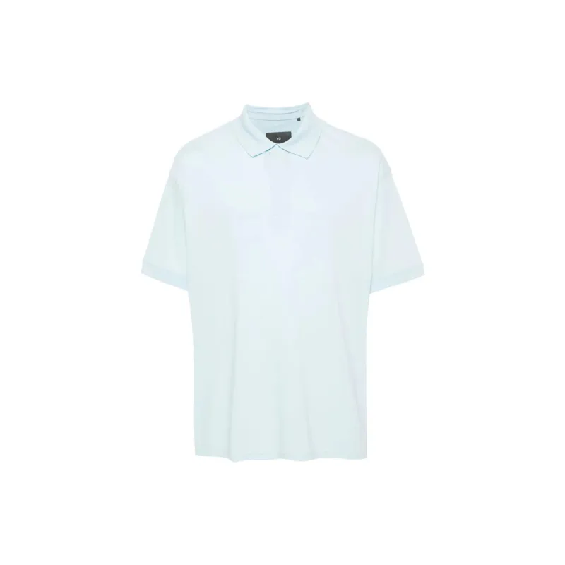 Y 3 Logo Detailed Short Sleeved Polo Shirt-1
