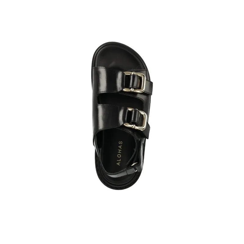 ALOHAS Harper Strap Sandals 3.5cm Women's Black-3