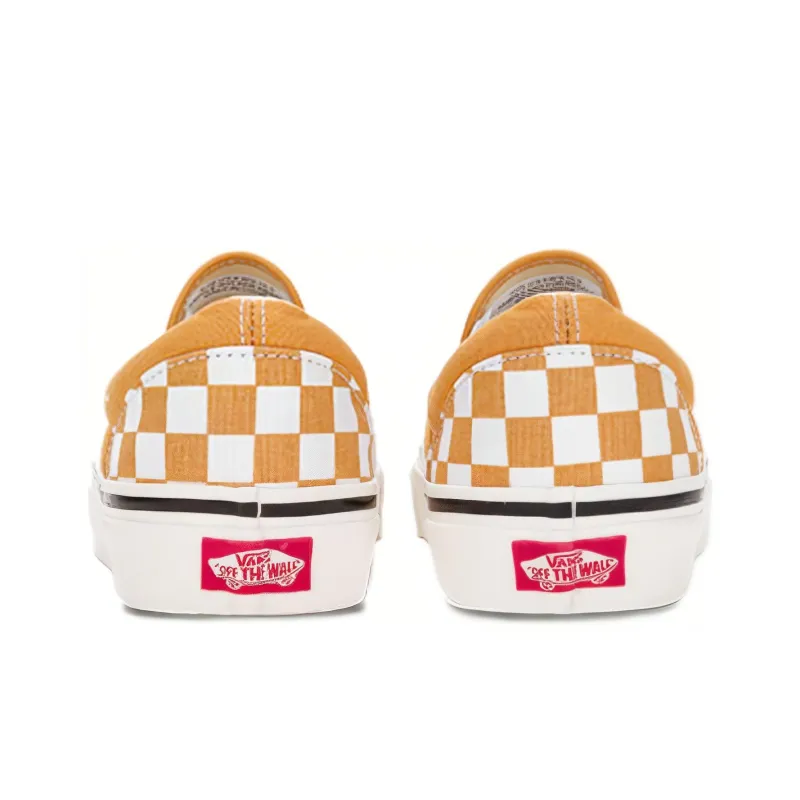 Slip On Classic Vans 'Checkerboard Honey Yellow'-4