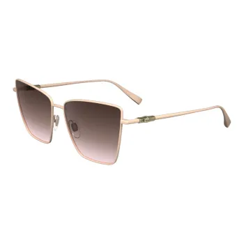 LONGCHAMP Metal Butterfly Sunglasses Women's Gold