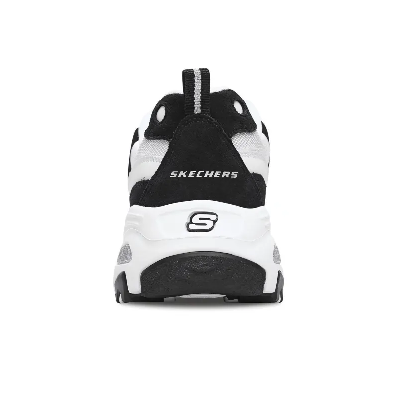 Skechers D'Lites 1.0 'White Black' Women's-4
