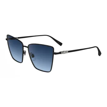 LONGCHAMP Irregular Shape Sunglasses Women's Black