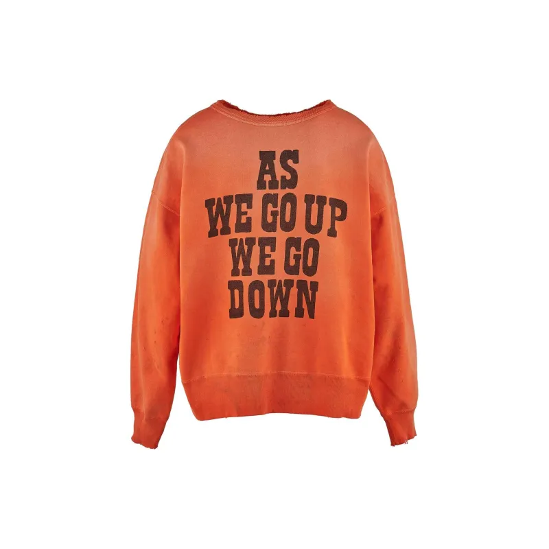 SAINT Mxxxxxx Slogan print Cotton Sweatshirt-1