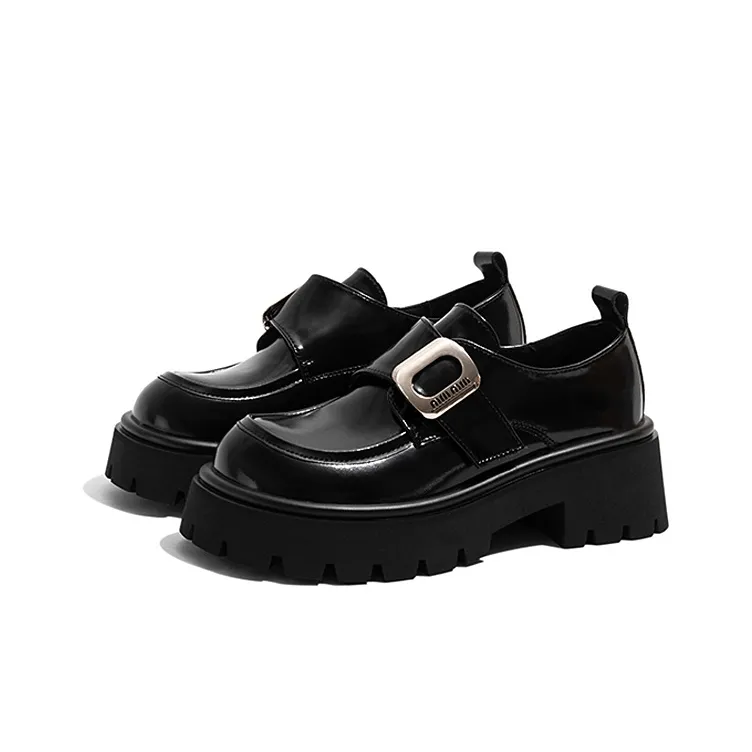 Old Meow Loafers 6cm Women's Black-1