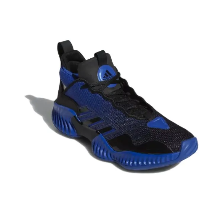 Adidas Court Vision 3 Low-Top Vintage Basketball Shoes Men's Black Blue-2