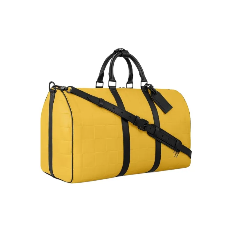 LOUIS VUITTON Keepall 50 Damier Scuba Yellow-1