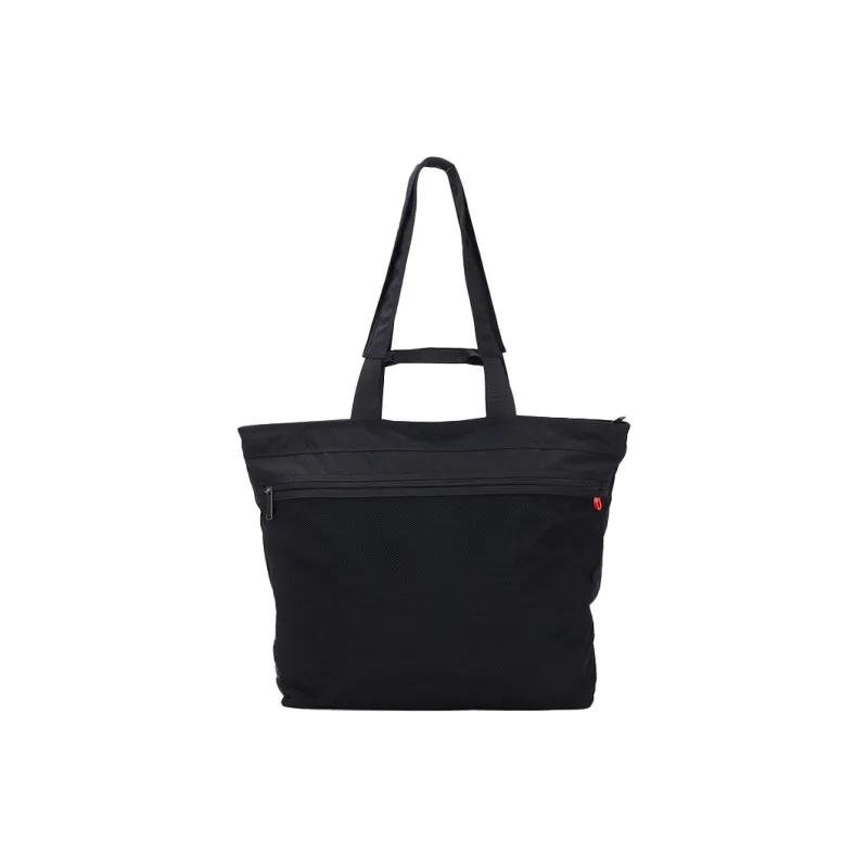 SONG OF JOY Water Repellent Techwear Nylon Unisex One Shoulder Tote Large Size Unisex Step Green/Humorous Black-2