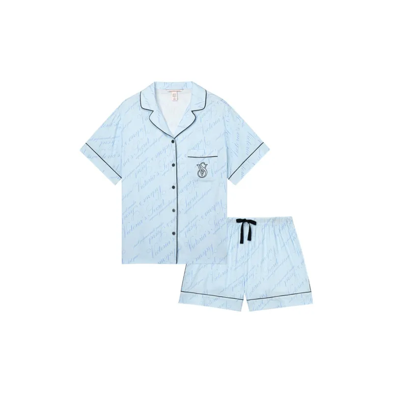 Victoria's Secret Pajama Set Women's Sky Blue-0