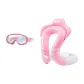 [Pink Two-Piece Set]Arm Ring Swim Ring+6045 Swim Goggles (Includes Goggle Case)