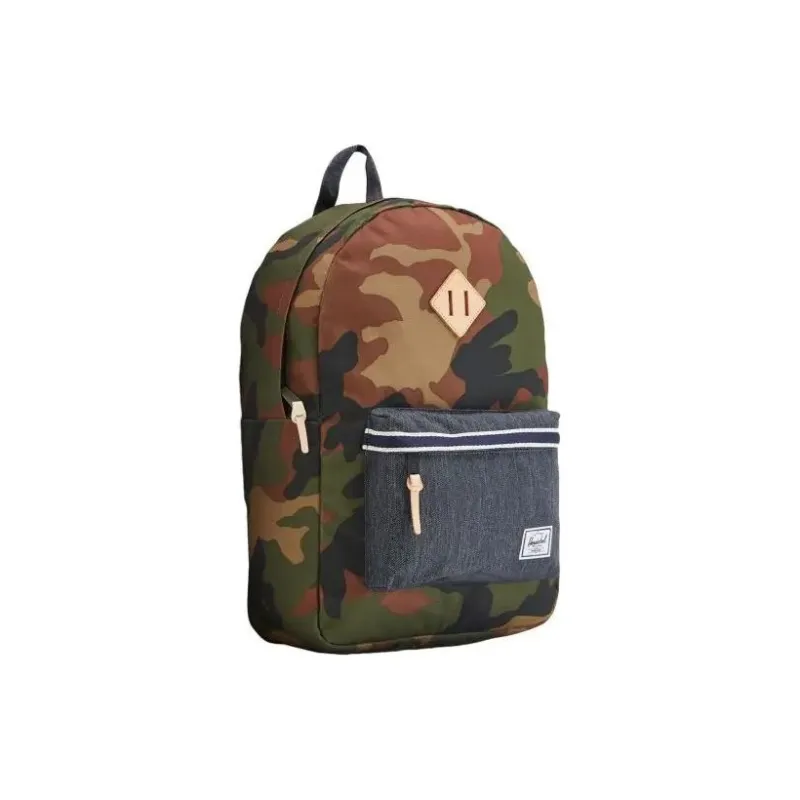 Herschel Patchwork Denim Backpack Regular Unisex Camouflage-1