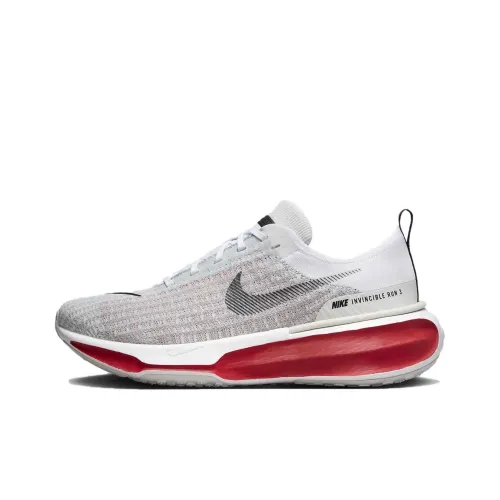 Nike Invincible Run 3 Running Shoes Men Low-Top White/Red