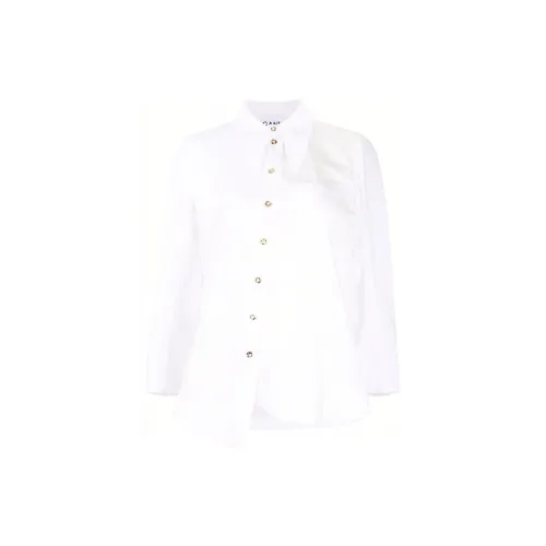 GANNI Shirts Women's White