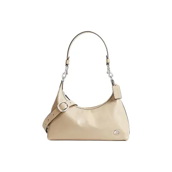 COACH Juliet Cow Leather Portable Crossbody Bag, Shoulder Bag Large Size Women's Ivory
