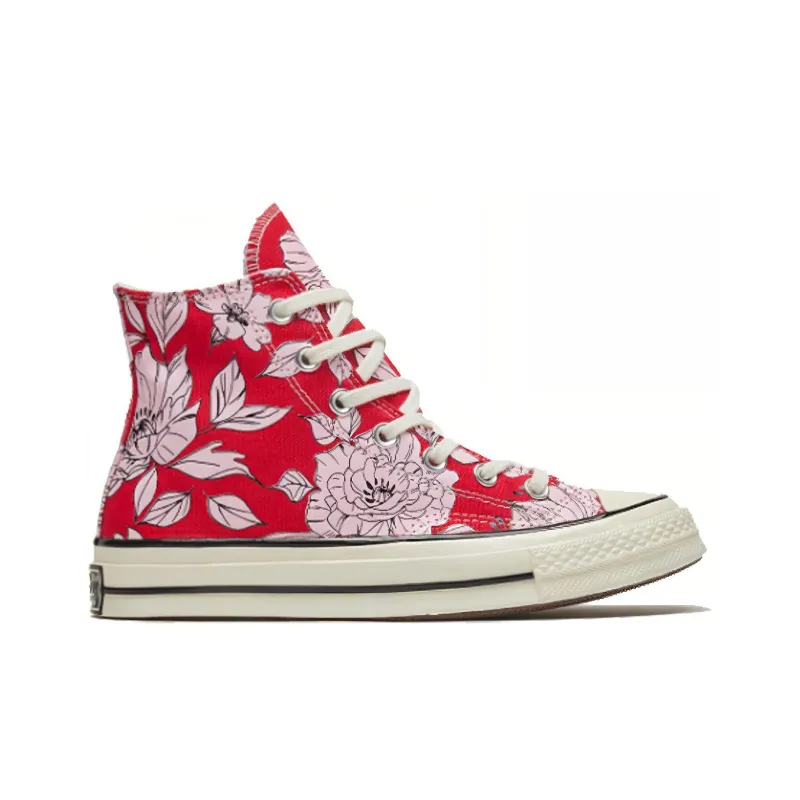 Converse Chuck Taylor All Star 70 Hi Vintage Floral University Red Women's-1