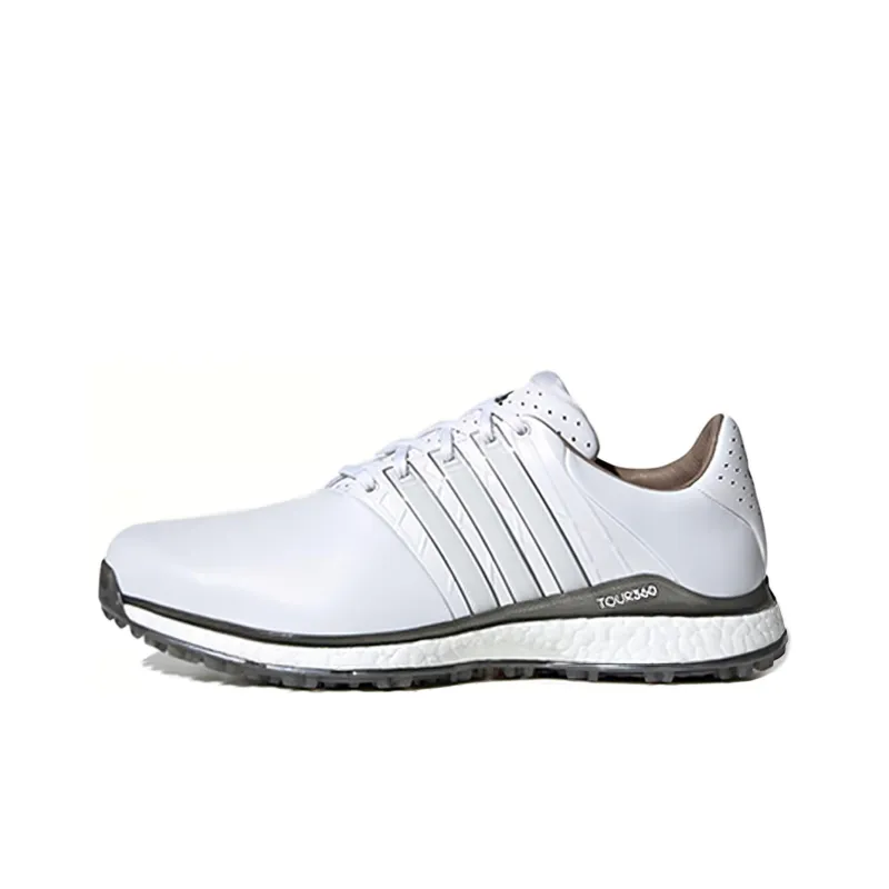 Adidas Tour360 XT SL Spikeless 2.0 Wide Golf Shoes 'Cloud White Dark Silver Metallic'-0