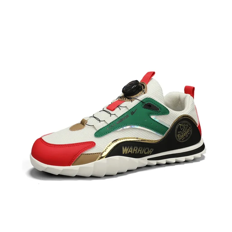 WARRIOR Casual Shoes Men Low Top White Khaki/White Khaki Blue/Beige Red Green-18