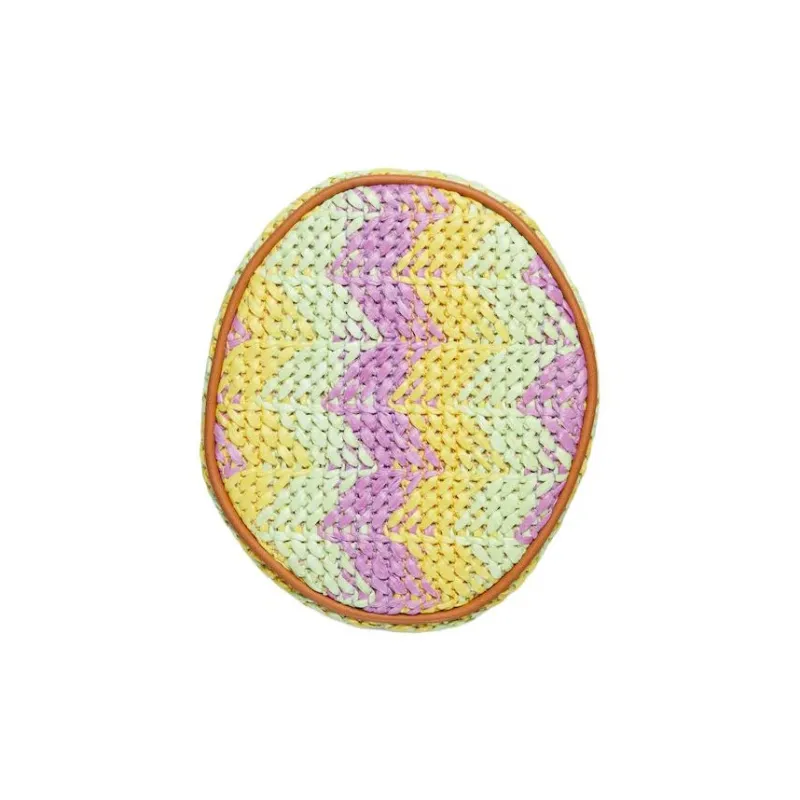 GUCCI GG Marmont Raffia Blend Viscose Crossbody Bag Shoulder Bag Extra Mini Women's Multicolor-4