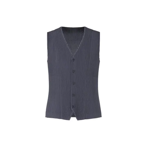 ISSEY MIYAKE Vests Men Blue